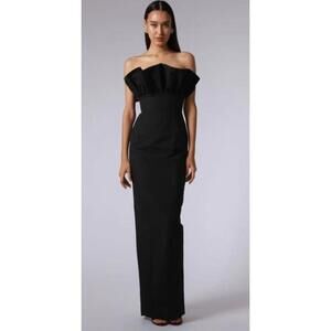 SAU LEE Noah Gown in Black MAXI
